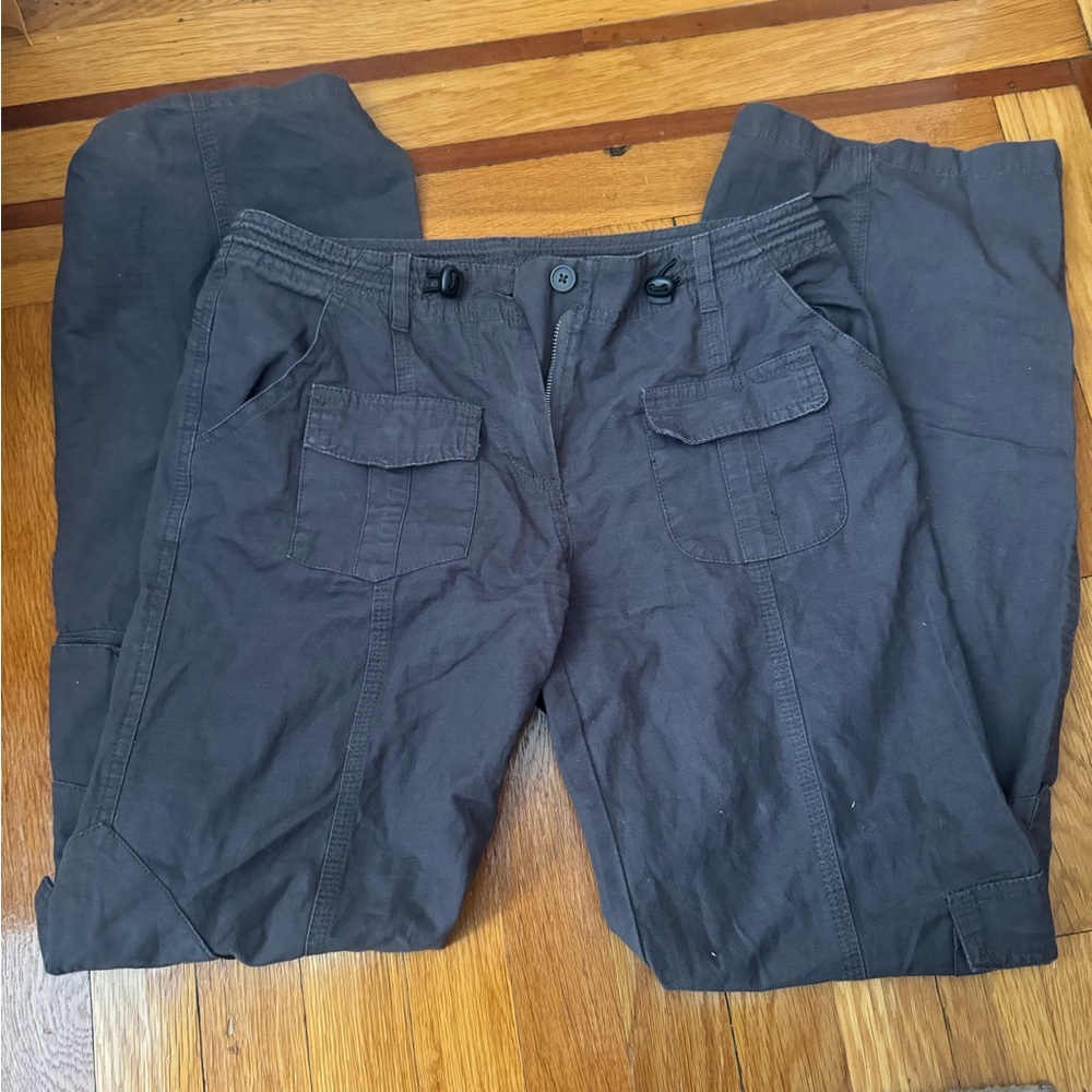 brandy melville kim cargo pants charcoal gray